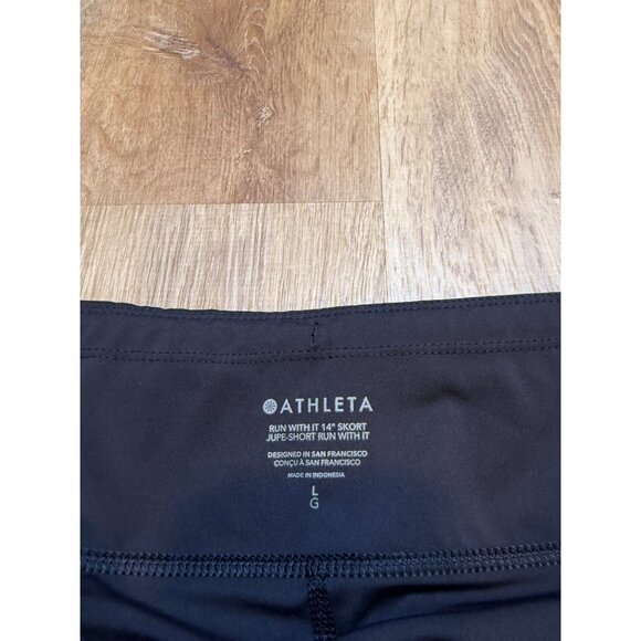 Athleta Black Run With It 14" Skort L Womens Activewear - Picture 5 of 6